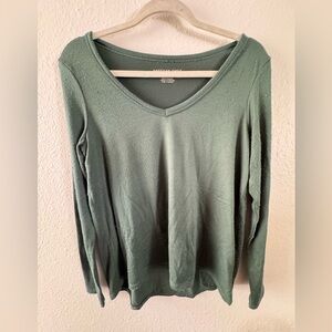 American Eagle Outfitters Sage Long Sleeve Tee